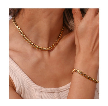 Golden Grid Bracelet